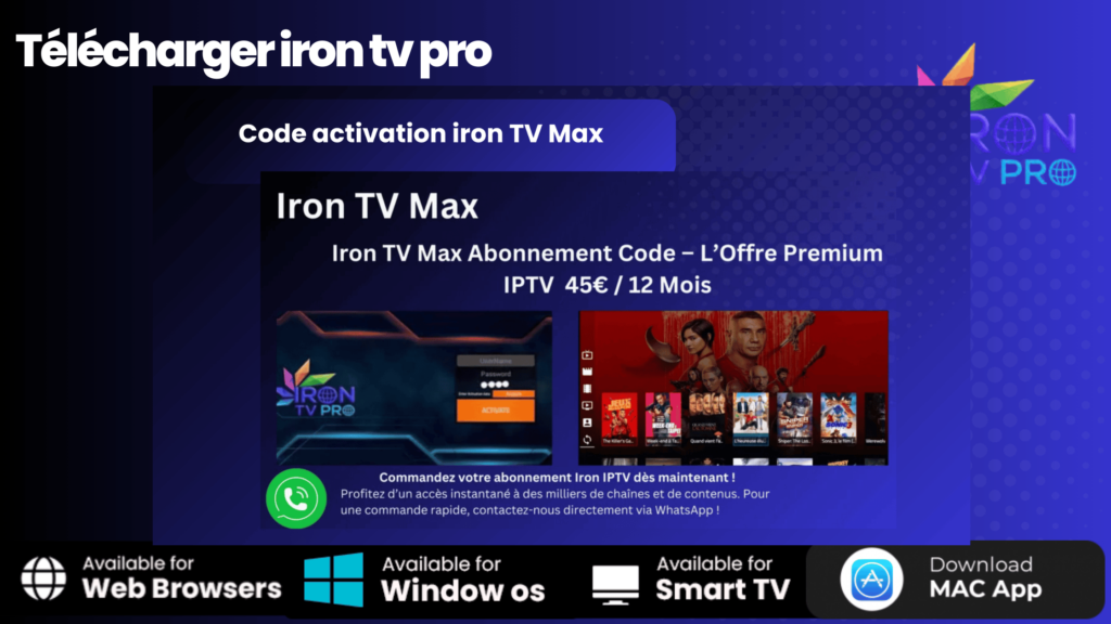 Télécharger Iron TV Pro