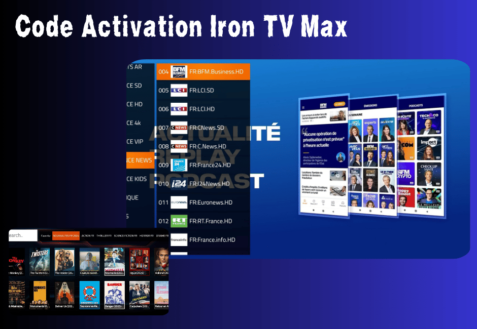 Code Activation Iron TV Max